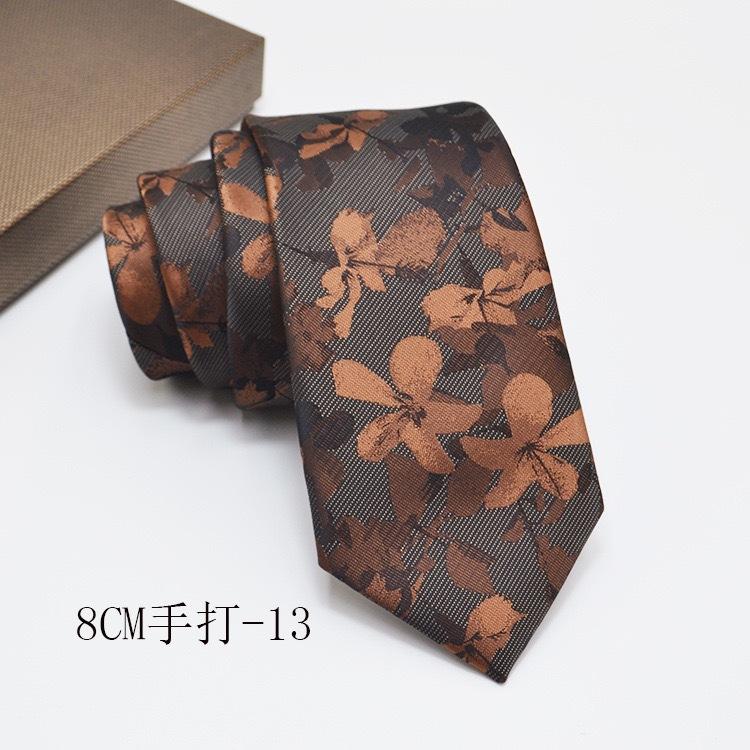 Formal Shirt Business Tie Wedding Banquet Men's Polyester Hand-tied Long Tie