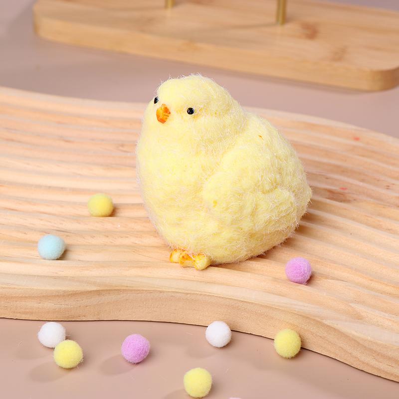 Handmade Yellow Big Chicken Plush Silicone Squishy Pinching Toys Cute Hen Chicks Taba Squeezing Toy Fuzzy Release Hand Stress