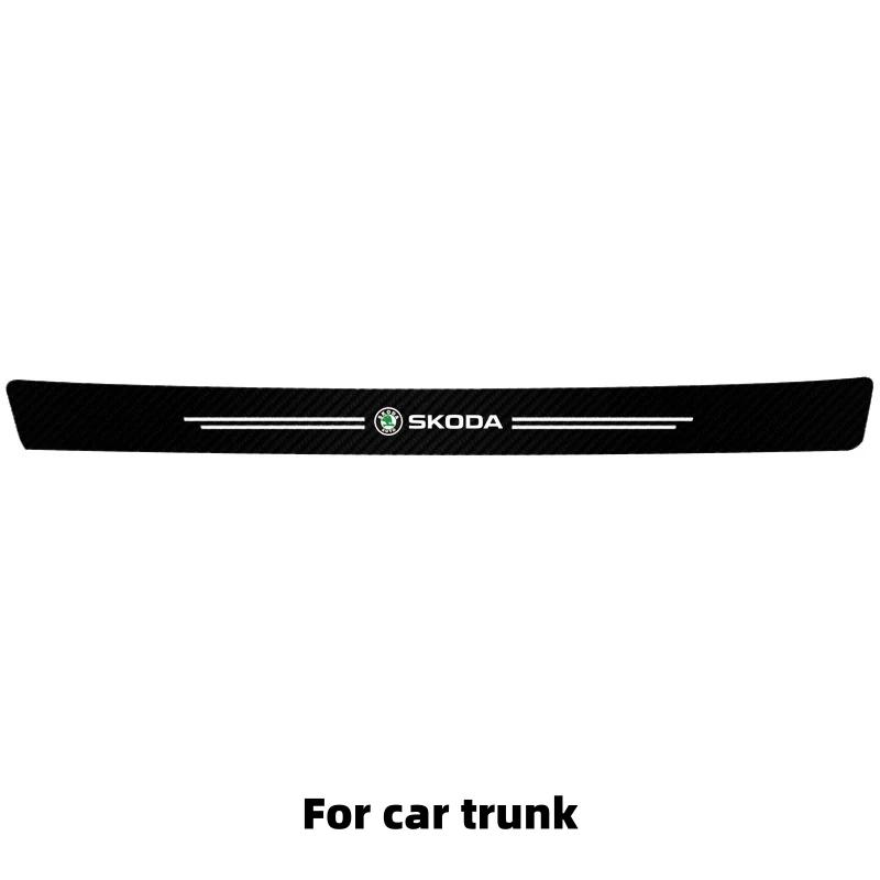 Car Sticker Car Door Sill And Trunk Decoration Protection Sticker Suitable For Skoda Octavia, Superb, Rapid, Fabia, Kodiaq, Karo NL6
