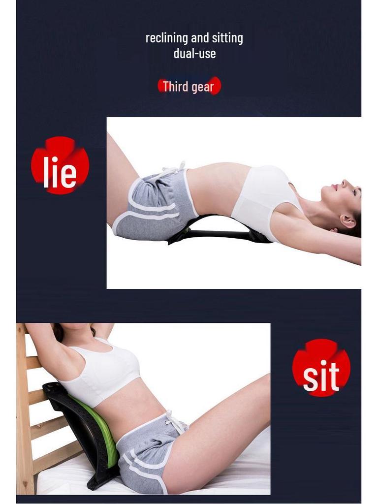 Four-Season Lumbar Traction Device: Spine Corrector & Waist Support Back Cushion for Discomfort