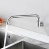 Stainless Steel Kitchen Semi-automatic Faucet Rotating Swing Restaurant Chef Hotel Household Use