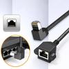 Shielded Cat6 RJ45 Cable Extender Flexible Angle Adapter FTP Connectors for Cat5e Cat5 Networks