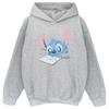 Lilo & Stitch Girls Reading Lying Down Stitch Hoodie