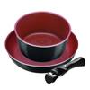 Pearl Metal Cookware Set B Diamond Cook 3-Piece (IH Compatible, Coated, Sign) HB-5620