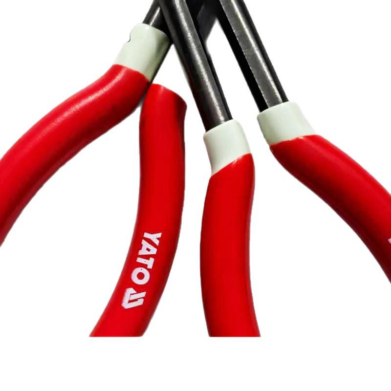 YATO 11" and 16" Angled Bent Needle Nose Pliers - Long, Pointed Tip for Automotive Use