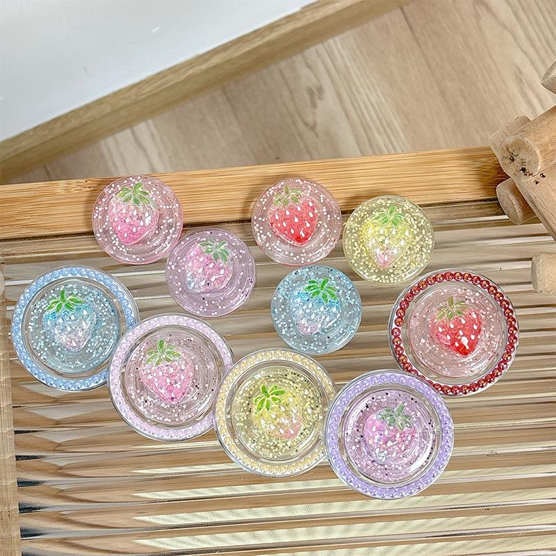 Pearl Magnetic Phone Holder with Airbag, Glitter Sequin Design, Fresh Style Women's Ring - Party Gift