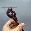 Carved Dragon Head Wooden Hairpin - Ancient Hanfu Style