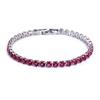 2022 New Fashion Free Shipping Copper Alloy Gold Plated 4MM Cubic Zirconia CZ Diamond Charm Tennis Bracelet for Women