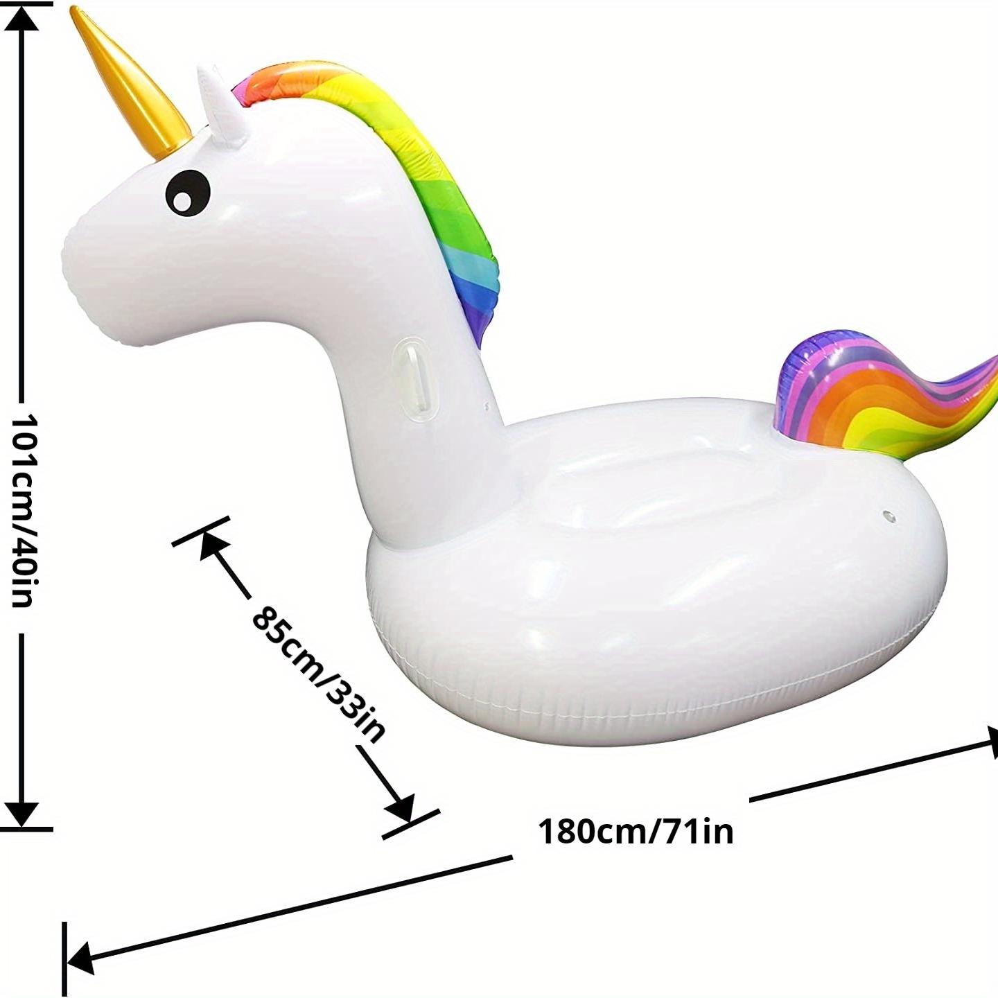 Inflatable Unicorn Pool Float with Handles - Perfect for Summer Pool & Beach Parties!