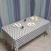 Concise Style PEVA Eye-catching Tablecloth Creative Chessboard Pattern Table Cover for Home