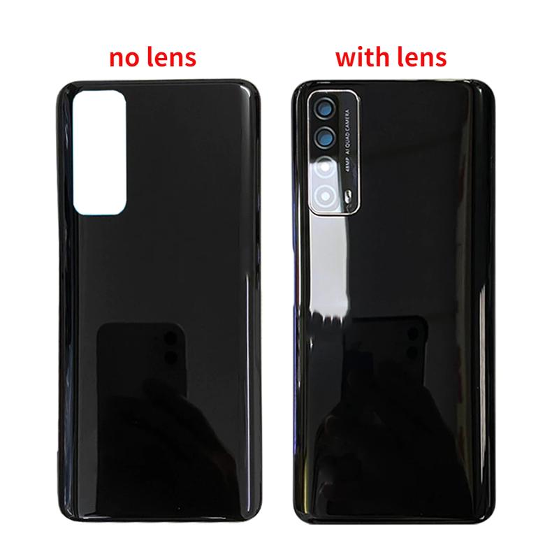 Spate pentru Huawei P Smart 2021 Y7A PPA-LX2 LX3 Baterie din spate Carcasă din sticlă ușă din spate cu obiectiv pentru cameră
