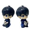 10cm Blue Lock Anime Figure Q Version Nagi Seishirou Action Figure Kawaii Isagi Yoichi Figurine PVC Collection Model Doll Toys