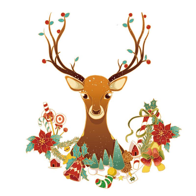 Autocolante Festive de Sărbători: Decor Static pentru Uși și Ferestre de Sticlă pentru Crăciun și Anul Nou