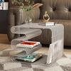 Raft Metalic Modern Minimalist Organizator Versatil de Perete/Podea pentru Măsuță de Cafea, Lângă Canapea sau Depozitare la Noptieră