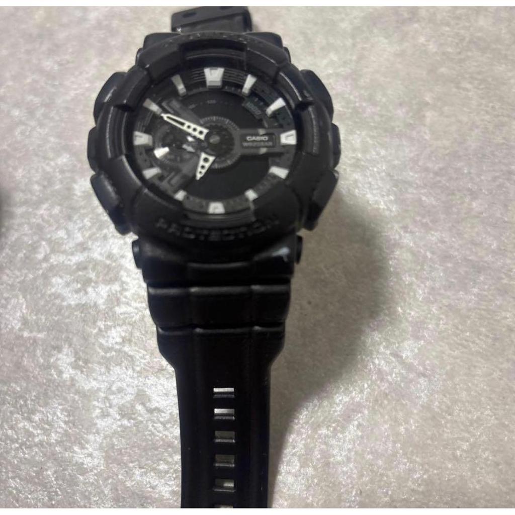 Used CASIO G-SHOCK GA-110 Black watch, no battery.