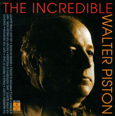 CD WALTER PISTON, SEATTLE SYMPHONY ORC - The Incredible Walter Piston DE3126 Delos 1993 US Classical Used