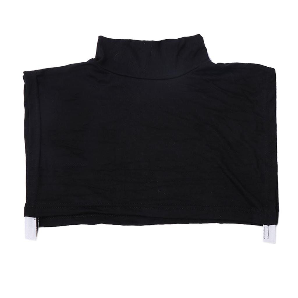 Cuello falso modal de moda de color sólido para mujer, cómodo para exteriores con un cuello falso decorativo versátil para las cuatro estaciones