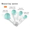 4pcs Measuring Spoons+Measuring Cup Measuring Tools Baking Accessories Stainless Steel Handle