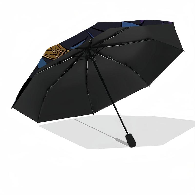 Custom Name Batman Theme Automatic Umbrella, Lightweight & Portable, 8 Rib, Perfect for Outdoor Travel, Birthdays, Christmas, Gifts.