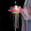Mid-Autumn Festival Jade Rabbit Lotus Lantern Children's Handmade Diy Material Luminous Ancient Lotus Lantern Stage Performance