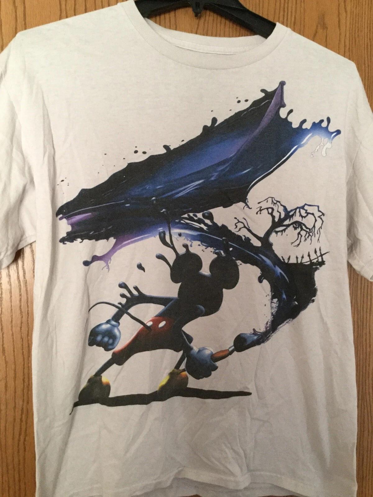 

Mickey Mouse (Mickey Is Painting). White Shirt. L. S