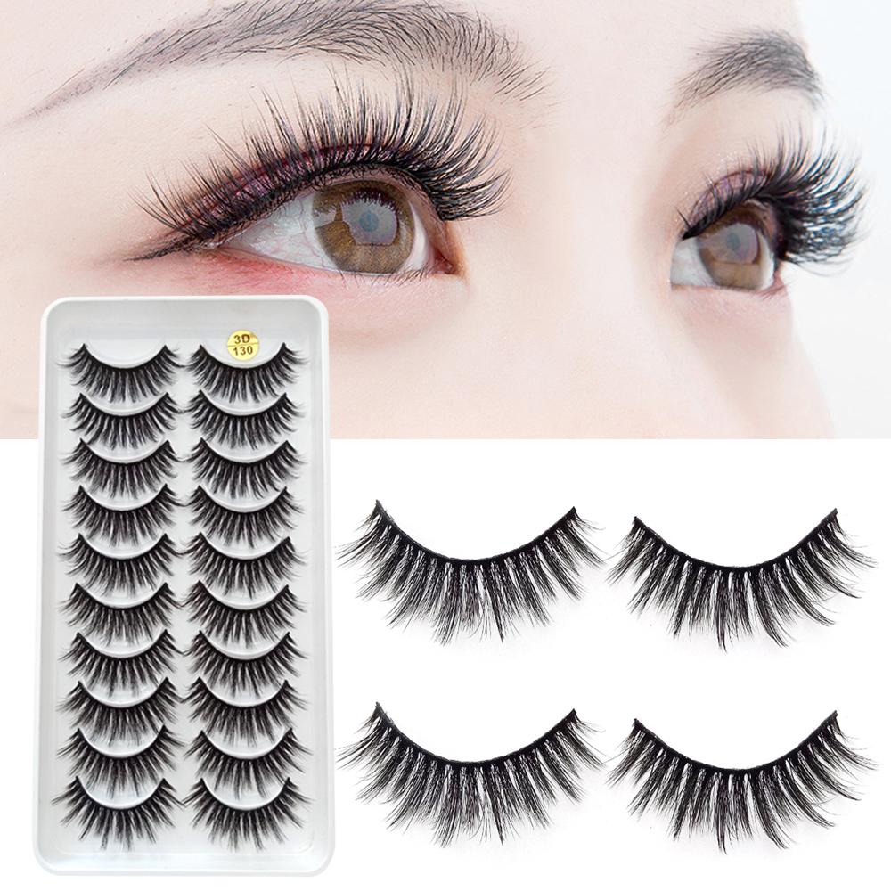 False Eyelashes Makeup 3D Thick Curled Eyelashes with Tapered End for Festival Gifts Choices