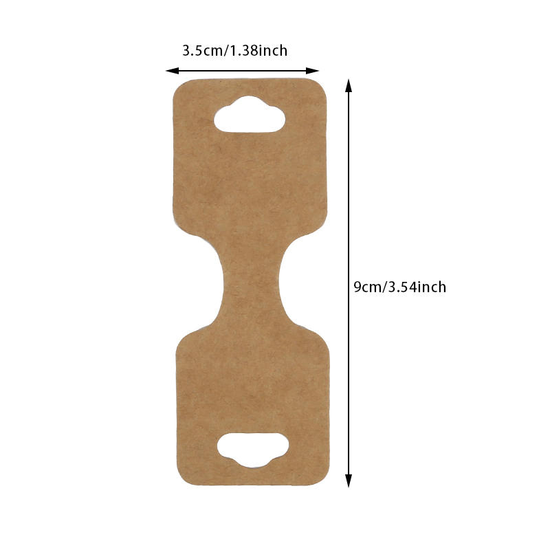 100PCS Sturdy Jewelry Hanging Displays Cards Creative Foldable Jewelry Paper Cards for Necklace Bracelet Earrings Keychain