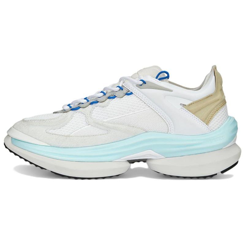 Puma Valiant Nitro Unnatural Unisex Low Top Running Shoes White Grey Blue 386718-01