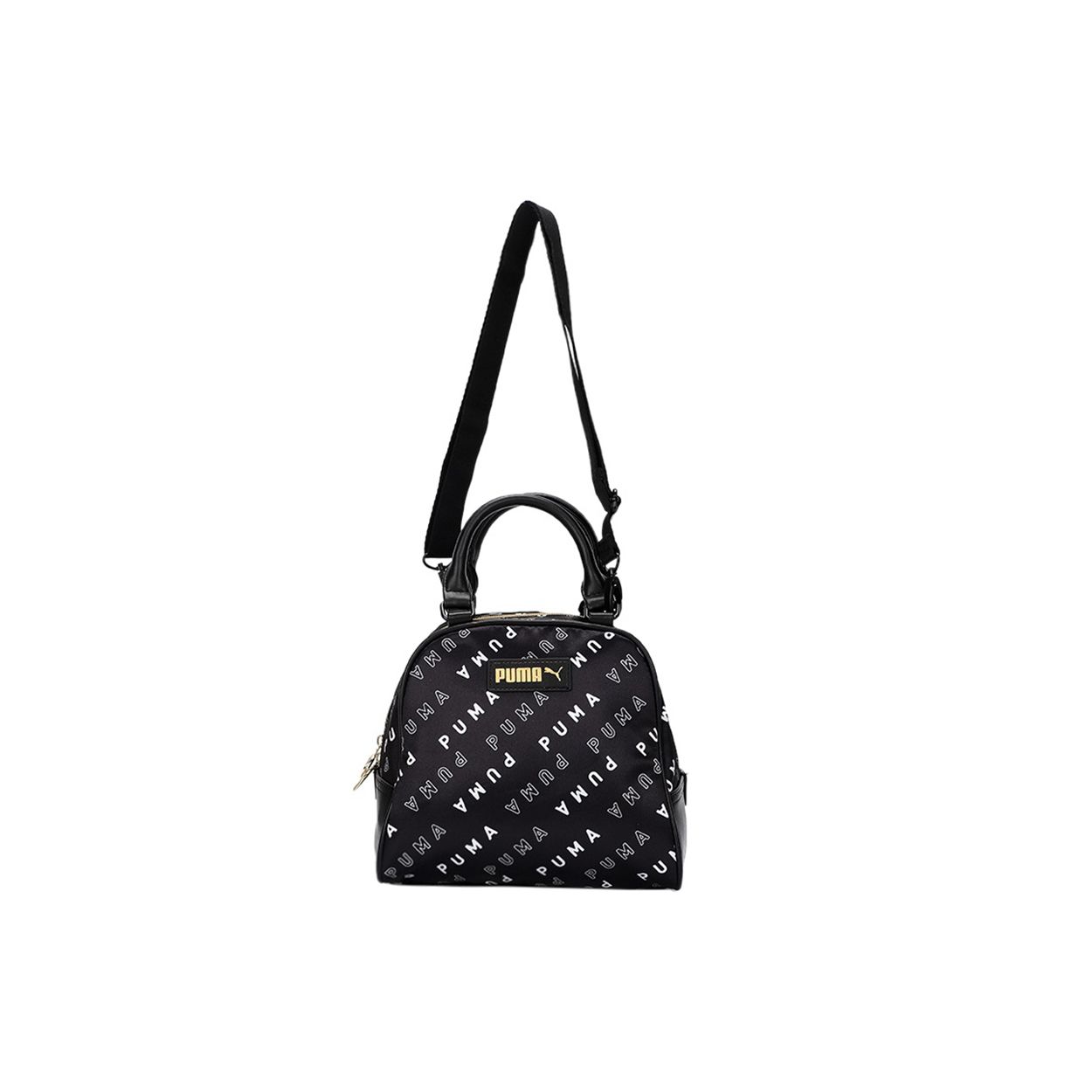 Puma Sports Casual Polyester Polyurethane Crossbody Bag Unisex bags Black 078590-01 Black