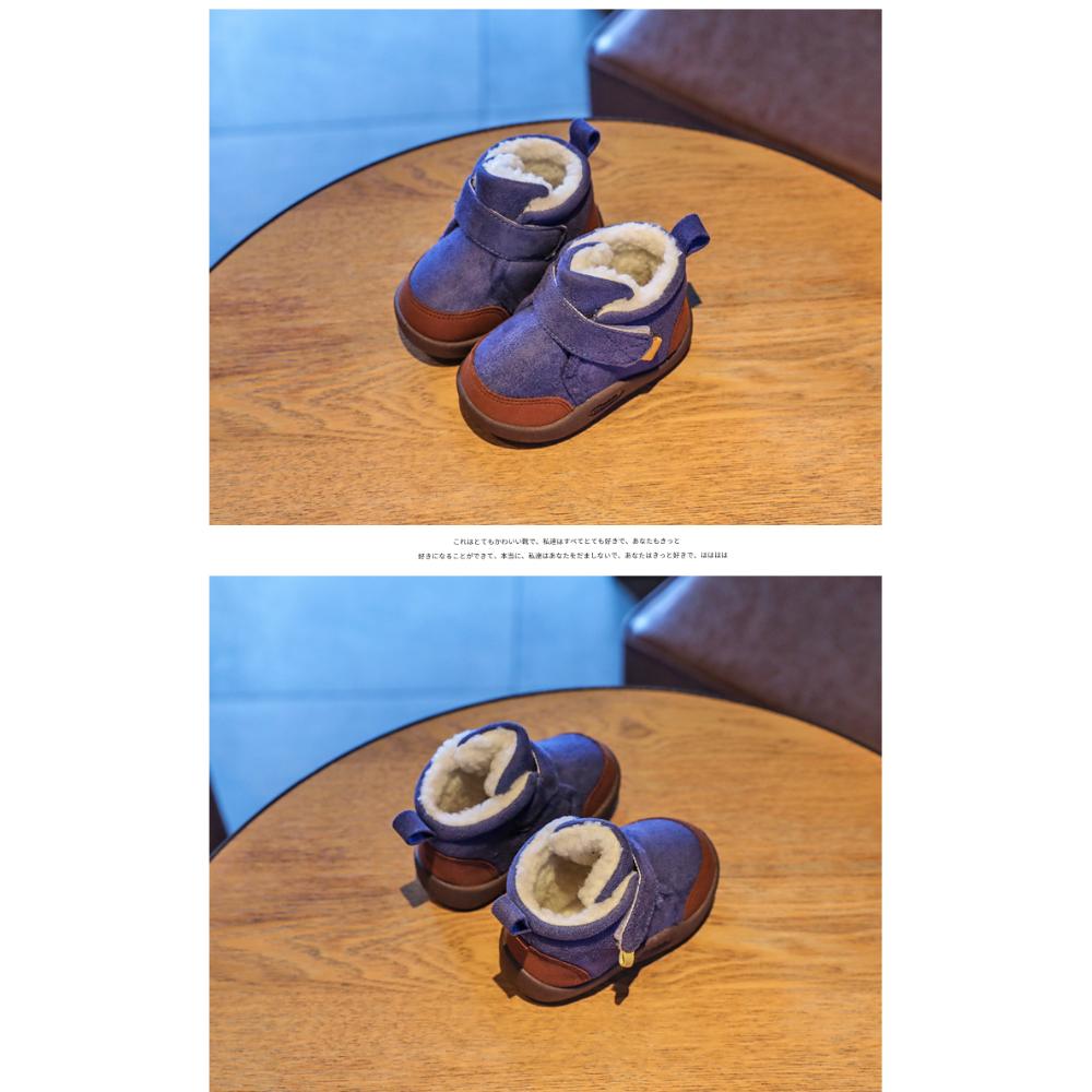Bottes d'hiver pour bébé en bas âge, bottes de neige chaudes pour garçons et filles, chaussures en peluche à fond souple pour nourrissons, baskets d'extérieur pour nouveau-né, chaussures pour enfants