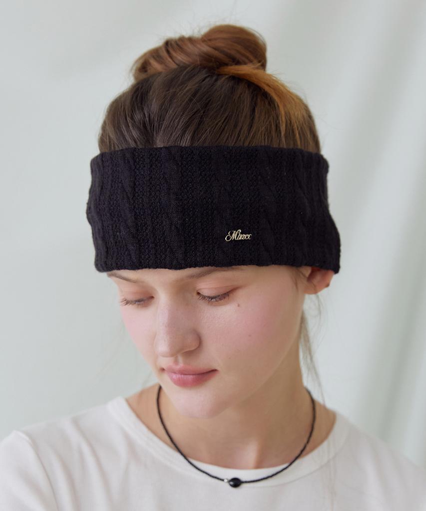 Minco Twist Knit Hairband_Black