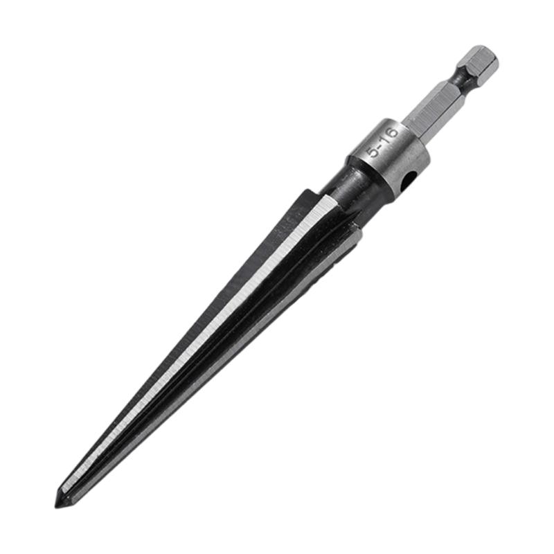 Professional Tapered Reamer with Round/Hexagonal Shank T-Handle Smooth Cutting Drilling Tool for Machinists Woodworking