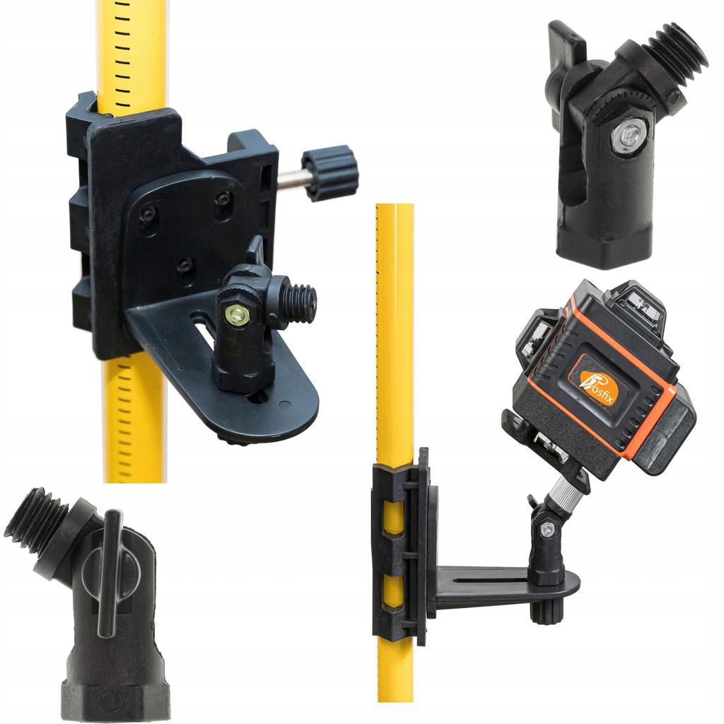 Rosfix Adapter do Poziomicy Laserowej – Precyzyjna Regulacja Kąta | Uniwersalny Gwint 5/8"" | Stabilne Mocowanie i Łatwość Użytkowania