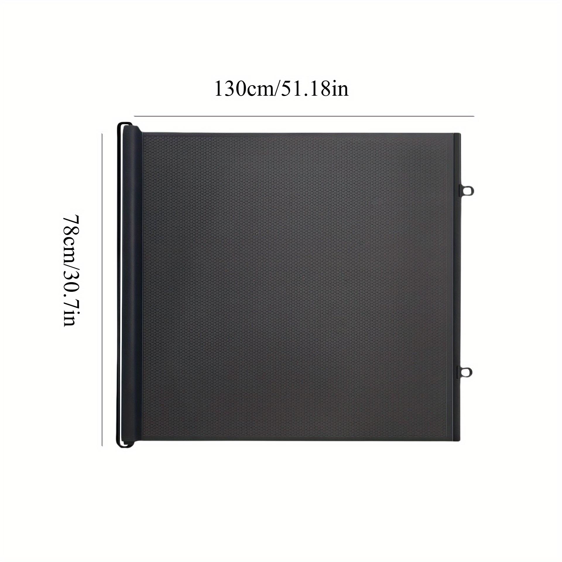 

[1 шт. Выдвижная калитка для питомцев] 1 шт. Выдвижная черная ПВХ калитка для питомцев | Безопасный забор без сверления для внутренних лестниц, вольер для питомцев с функцией автоматического закрывания 130*78cm