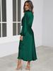 Elegantes Satin Langarm Abendkleid für Damen - Sommer 2023 Kollektion