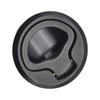 Non-Locking Flush Pull Slam Latch Universal for RV Boat Marine Deck Hatch Door Zinc Alloy Black