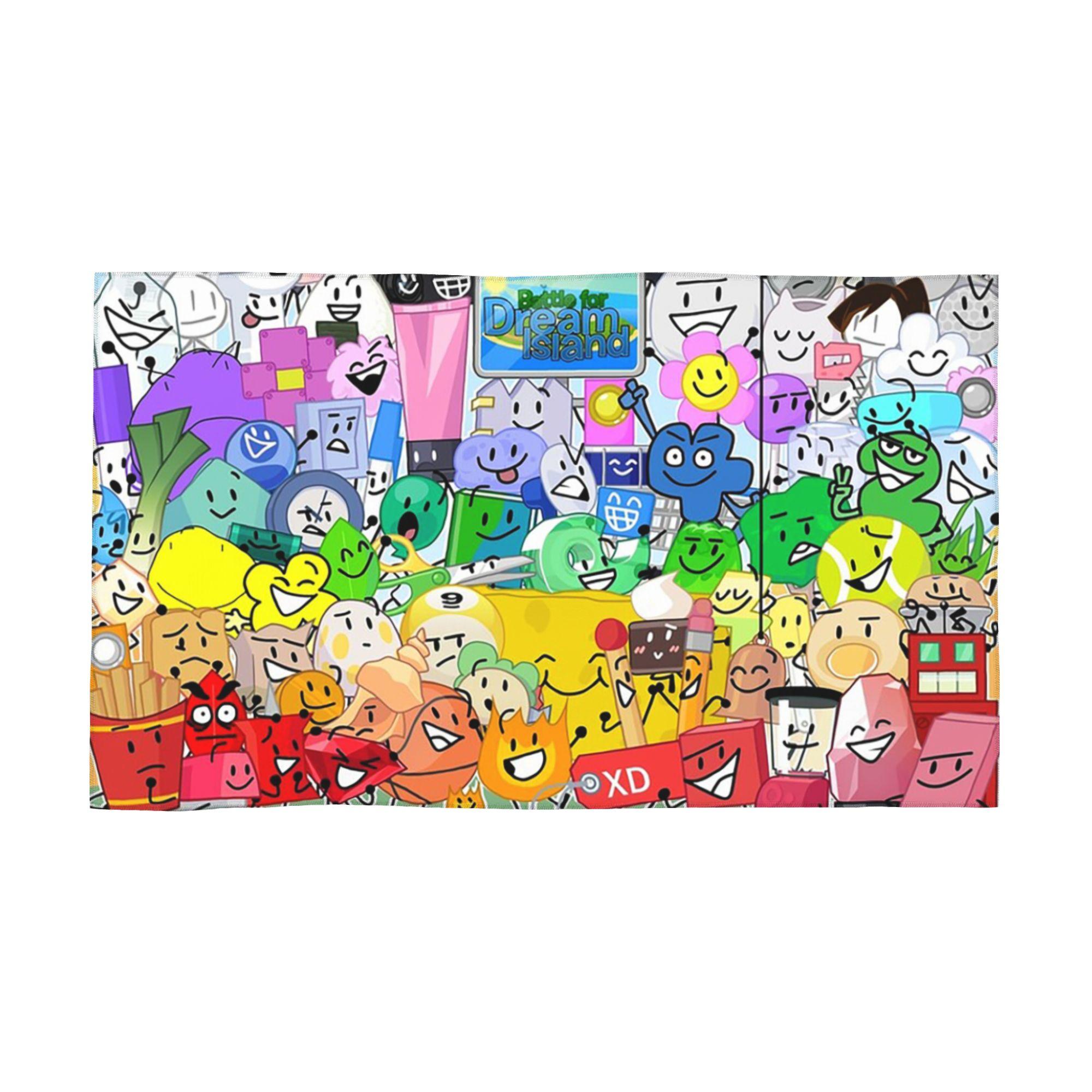 

BFDI group picture Soft Face Towel Quick Dry Pool Bath Cotton Towels Absorbent Quick W40*H60(CM)