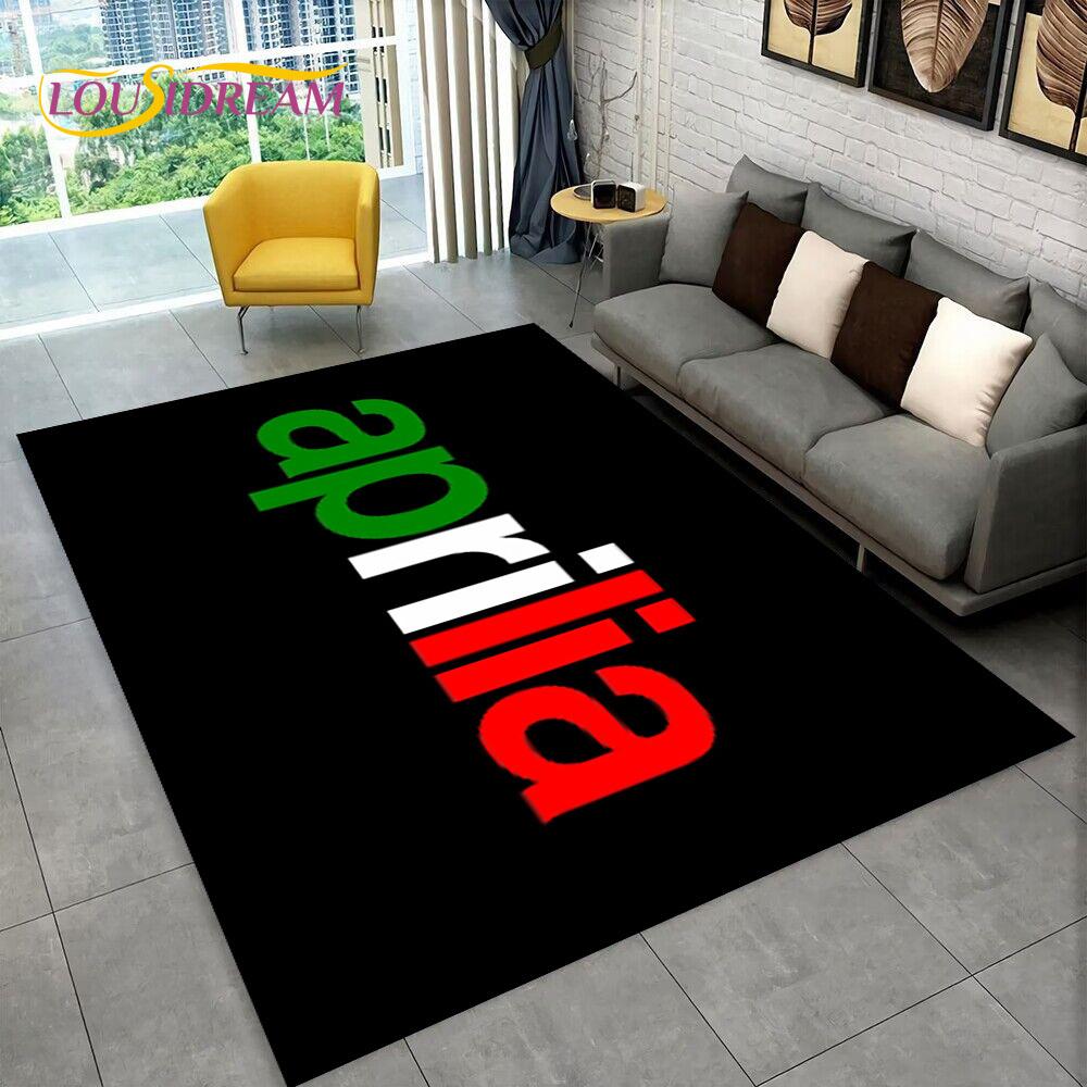 

Килим з логотипом мотоцикла HD Aprilia Racing для дому, вітальні, спальні, дивана, килимок для дверей, декор, дитячий килим, нековзний килимок для підлоги 3D 70x100cm