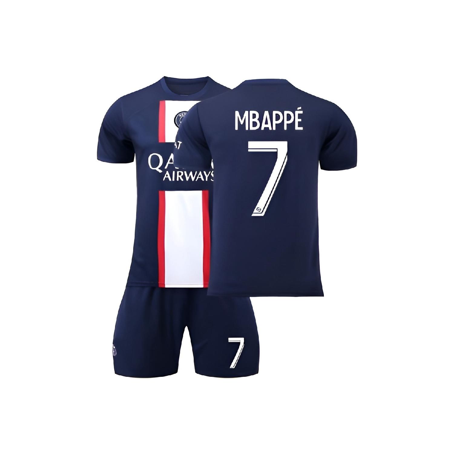 

Темно-синяя детская футбольная майка Psg Mbappe