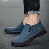 Handmade Split Leather Boots Men Shoes Comfortable Ankle Boots For Men Casual Shoes Large Size Tooling Shoes