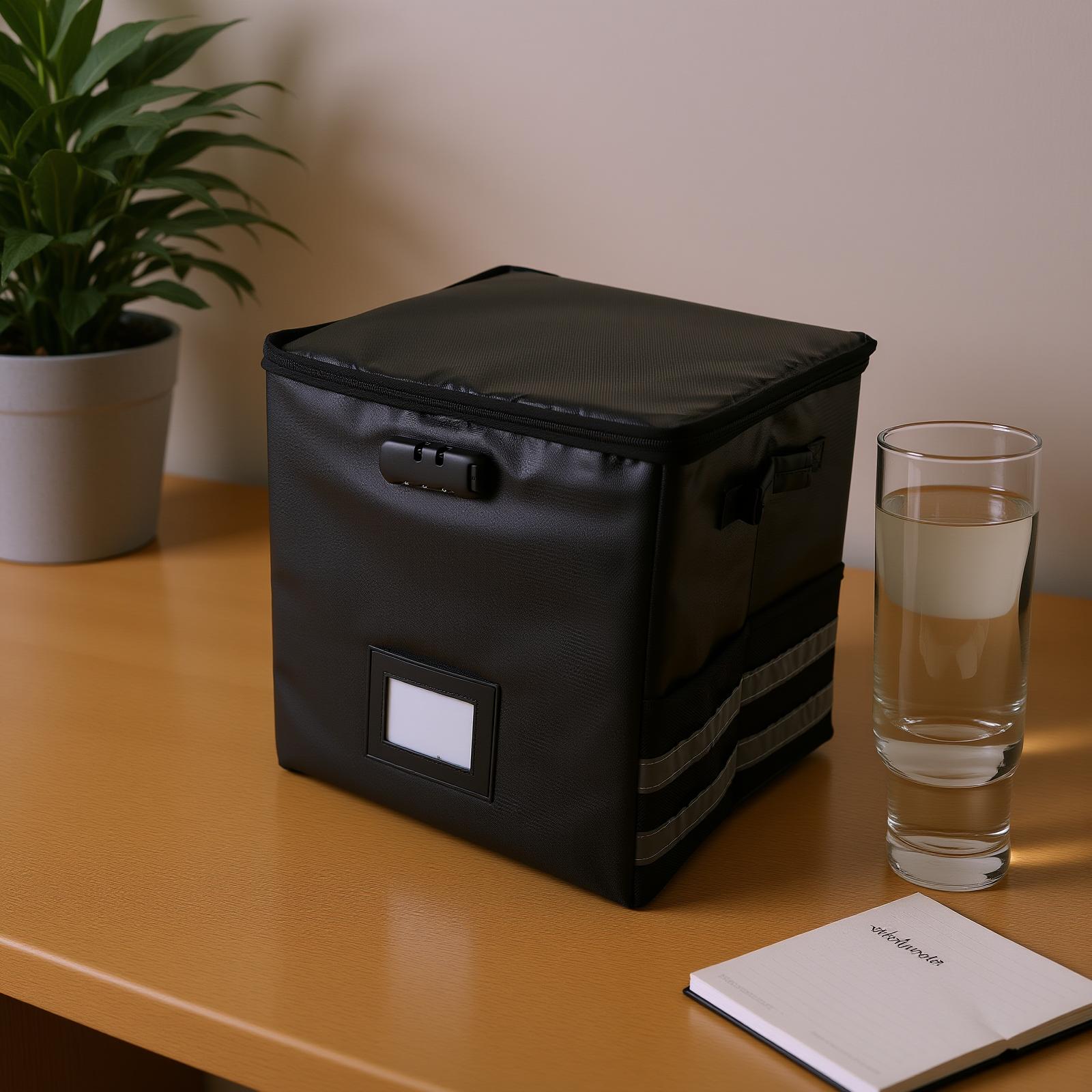 

Record Storage Box Large Capacity Foldable Water Proof Proof Record Case with Lock for 12 Inch Records