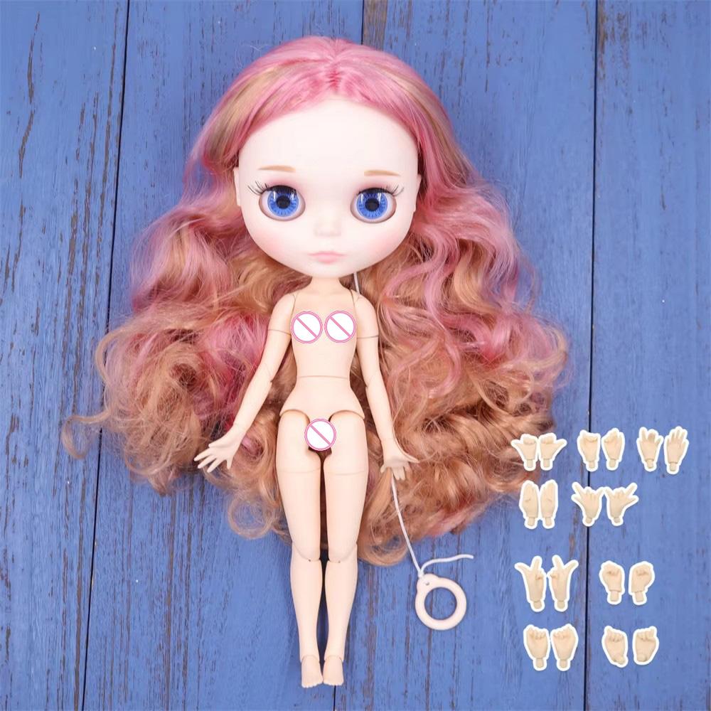 ICY DBS panenka Blyth Bílá pleť Lesklá tvář Matná tvář Kloubové tělo se sadou rukou A&B 1/6 bjd vhodné pro DIY make-up Speciální cena