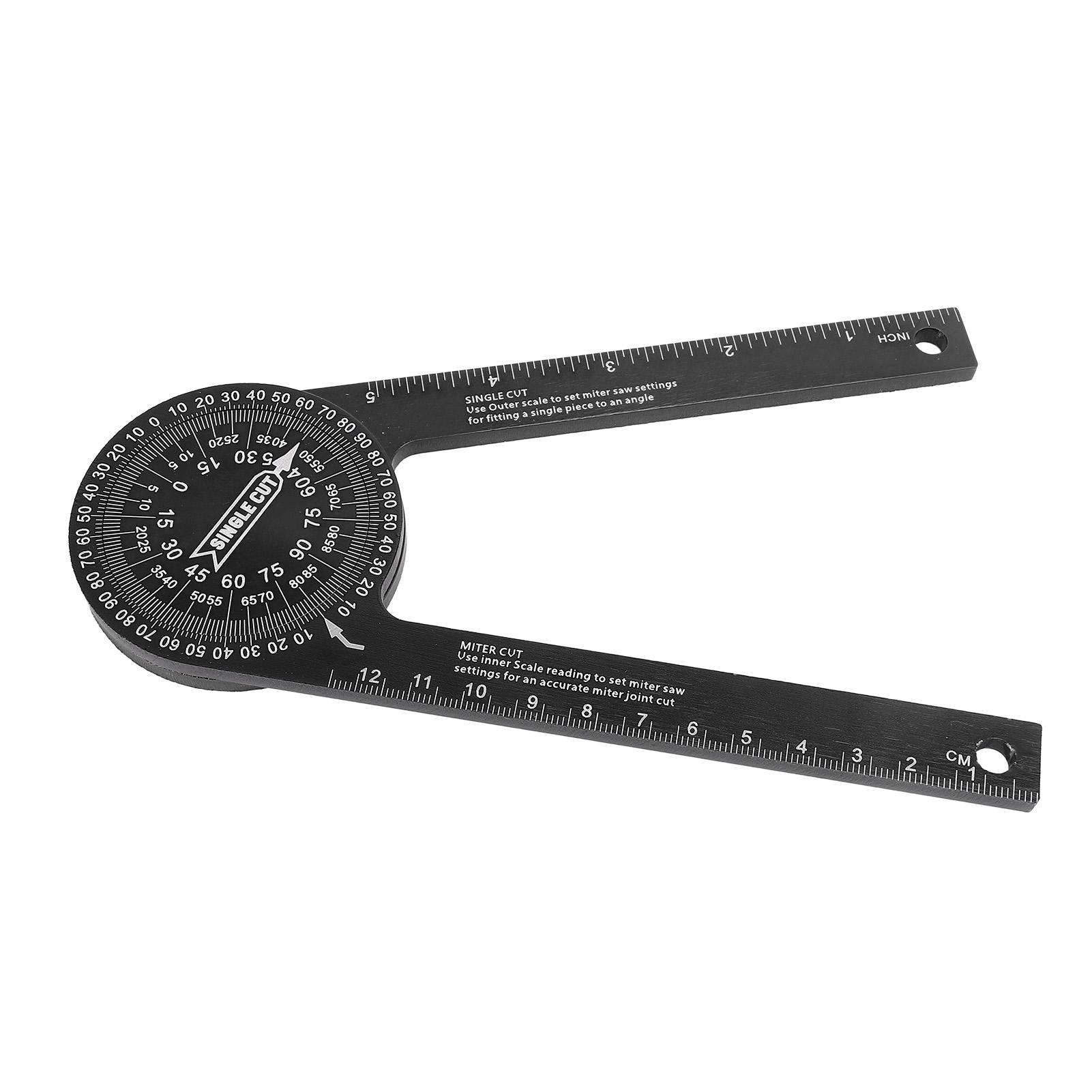 

Horizontal Angle Gauge 360 Degree Cutting Locator Aluminum Alloy Angle Finder Measuring Tool for