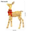 Christmas Decor Luminous Elk Set Home Decor Outdoor Courtyard Porch Holiday Scene Ornaments Led Warm White Large Luminous Decors