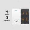 220V 16A 250V Modular Sockets And Switches Panel Wall Switch  for EU Standard Wall Mount DIY