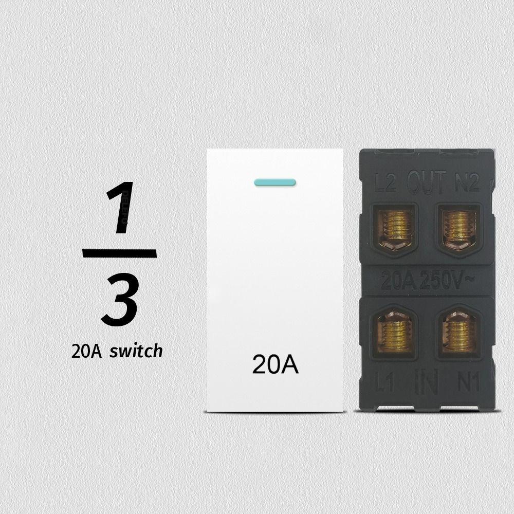 220V 16A 250V Modular Sockets And Switches Panel Wall Switch  for EU Standard Wall Mount DIY