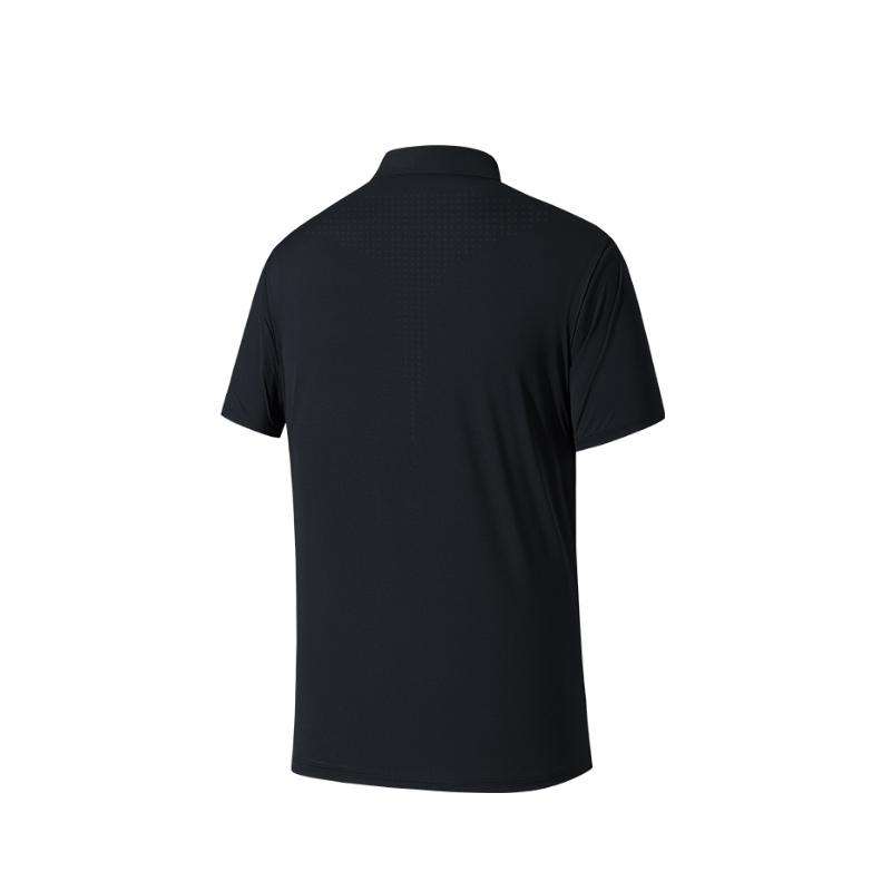 Anta Champion All-Weather Series Ice Skin Fabric Simple Solid Color Short Sleeve Polo Shirt Odor Control Men Polo Shirts 152620160-2