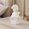 European-Style Resin Bust with Rectangular Base Lifelike for Study