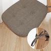 New Winter Thicken Warm Dining Chair Cushion Cotton Linen Seat Pad Horseshoe-shaped Breathable Chair Cushions Home Supplies