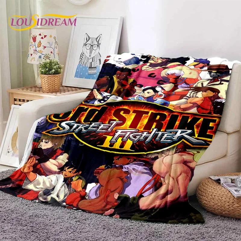 Neueste Retro-Spiel Street Fighter SF Weiche Decken, Warme Kuscheldecke Bequeme Decke für Picknick Betten Sofa Zuhause Schlafzimmer